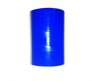 Silicone connector straight ø 76mm blue